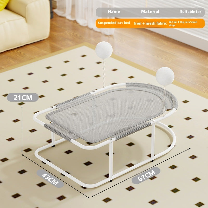 KFX-4641213 Breathable Large Cat and Puppy Kennel in Gray, Yellow, or Linen