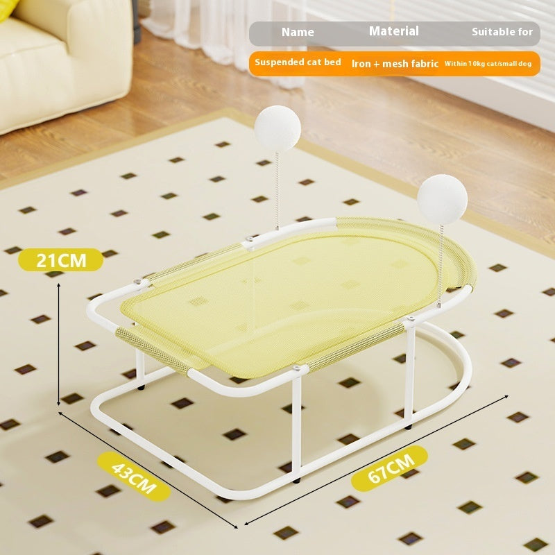 KFX-4641213 Breathable Large Cat and Puppy Kennel in Gray, Yellow, or Linen