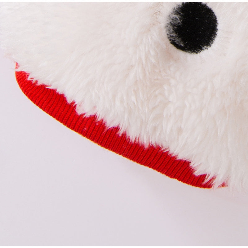 KFX-4641341 Adorable Plush Bear Dog Coat with Leash Ring for Small Dogs