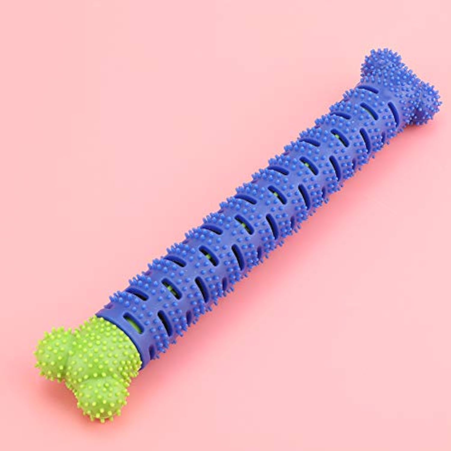 KFX-4644029 Blue Green Pet Molar Tooth Cleaner Brush Stick for Dog Dental Care and Oral Health