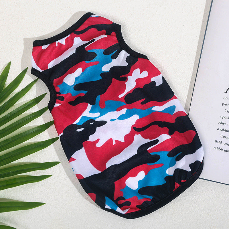 KFX-4648125 Camouflage Vest for Dogs - Stylish and Durable Pet Apparel in Various Sizes