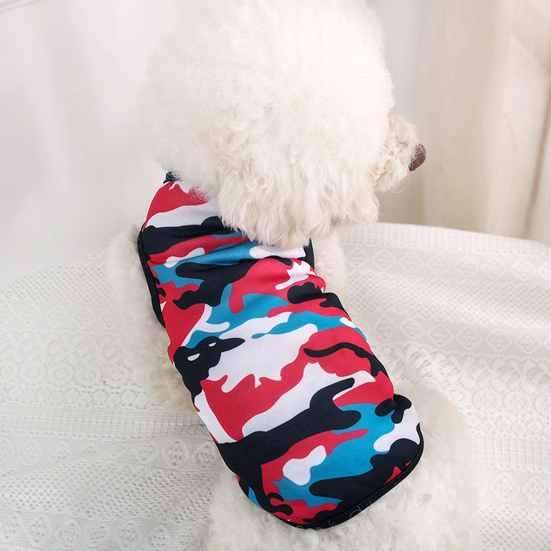 KFX-4648125 Camouflage Vest for Dogs - Stylish and Durable Pet Apparel in Various Sizes