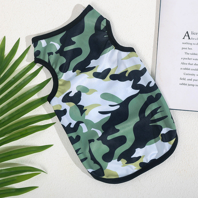 KFX-4648125 Camouflage Vest for Dogs - Stylish and Durable Pet Apparel in Various Sizes
