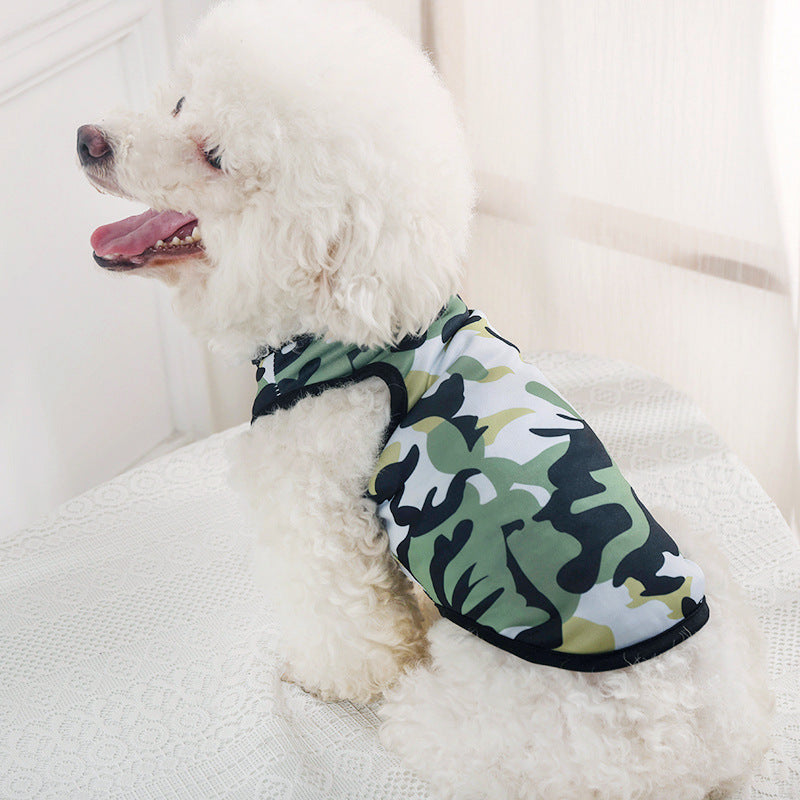 KFX-4648125 Camouflage Vest for Dogs - Stylish and Durable Pet Apparel in Various Sizes