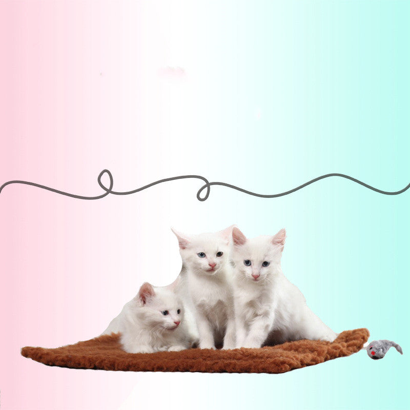 KFX-4648509 Hemp Cat Scratch Board with Plush Surface - 48 x 31 cm Teaser Toy