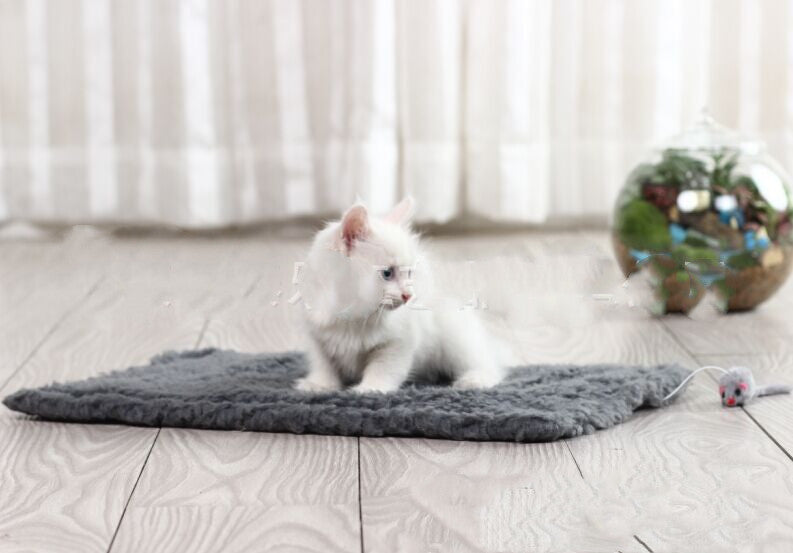 KFX-4648509 Hemp Cat Scratch Board with Plush Surface - 48 x 31 cm Teaser Toy