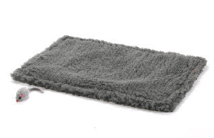KFX-4648509 Hemp Cat Scratch Board with Plush Surface - 48 x 31 cm Teaser Toy