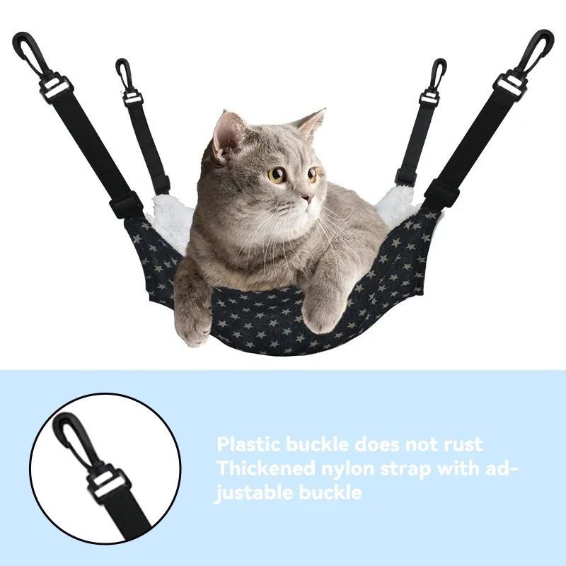 KFX-4649917 Cotton Flannel Hanging Bed for Cats, Small Animals, and Rodents - Multiple Sizes Available