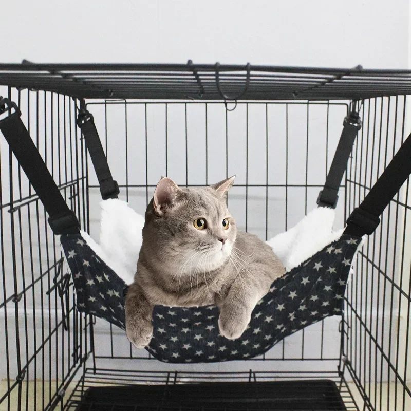 KFX-4649917 Cotton Flannel Hanging Bed for Cats, Small Animals, and Rodents - Multiple Sizes Available