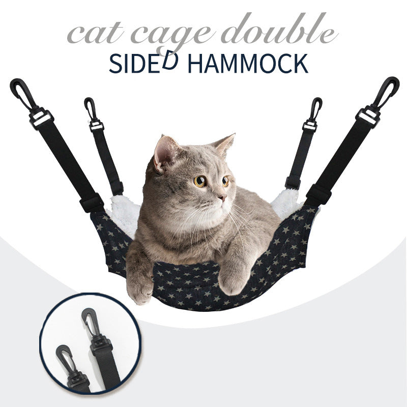 KFX-4649917 Cotton Flannel Hanging Bed for Cats, Small Animals, and Rodents - Multiple Sizes Available