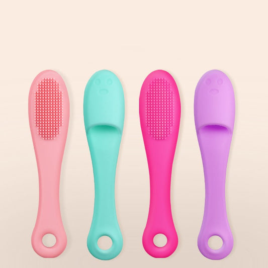 KFX-4650173 Pet Silicone Finger Toothbrush for Effective Tooth Stain Removal