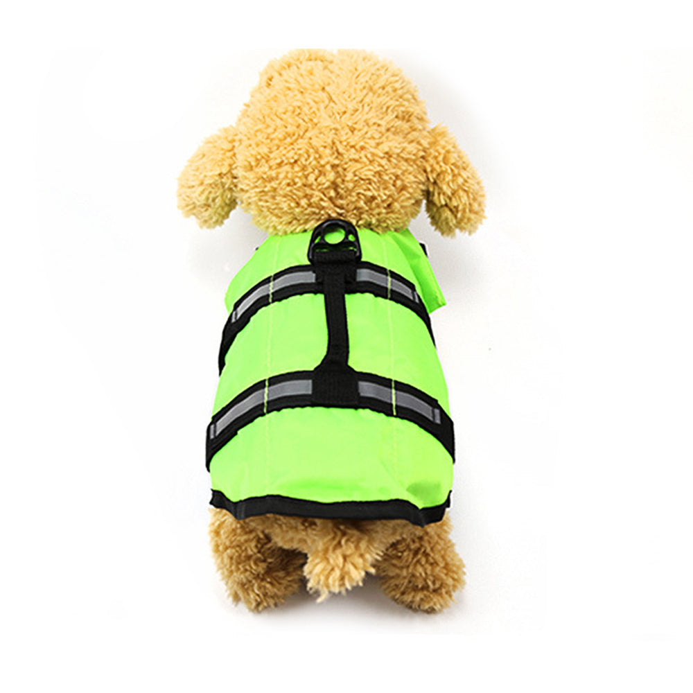 KFX-4652477 Durable Pet Life Jacket for Large and Small Dogs - Orange, Fluorescent Green, Bone Powder, Bone Blue, Various Sizes Available