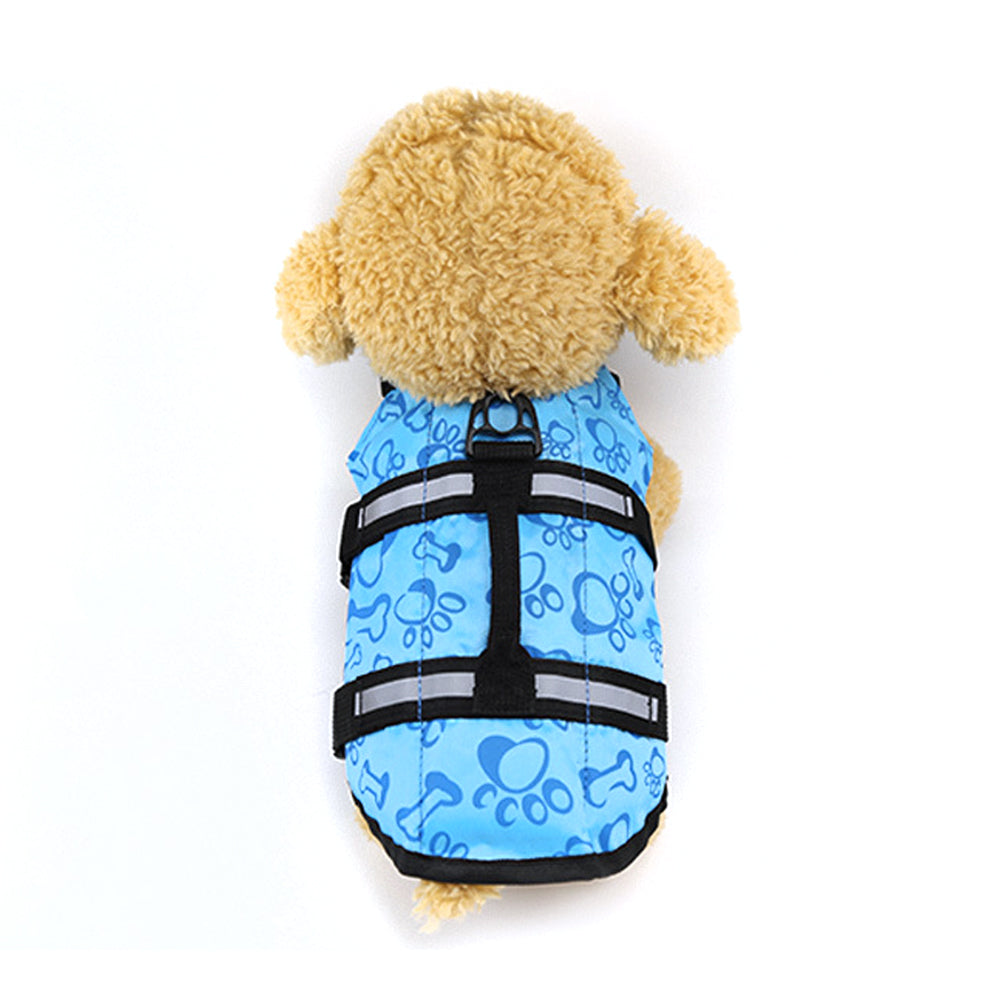 KFX-4652477 Durable Pet Life Jacket for Large and Small Dogs - Orange, Fluorescent Green, Bone Powder, Bone Blue, Various Sizes Available