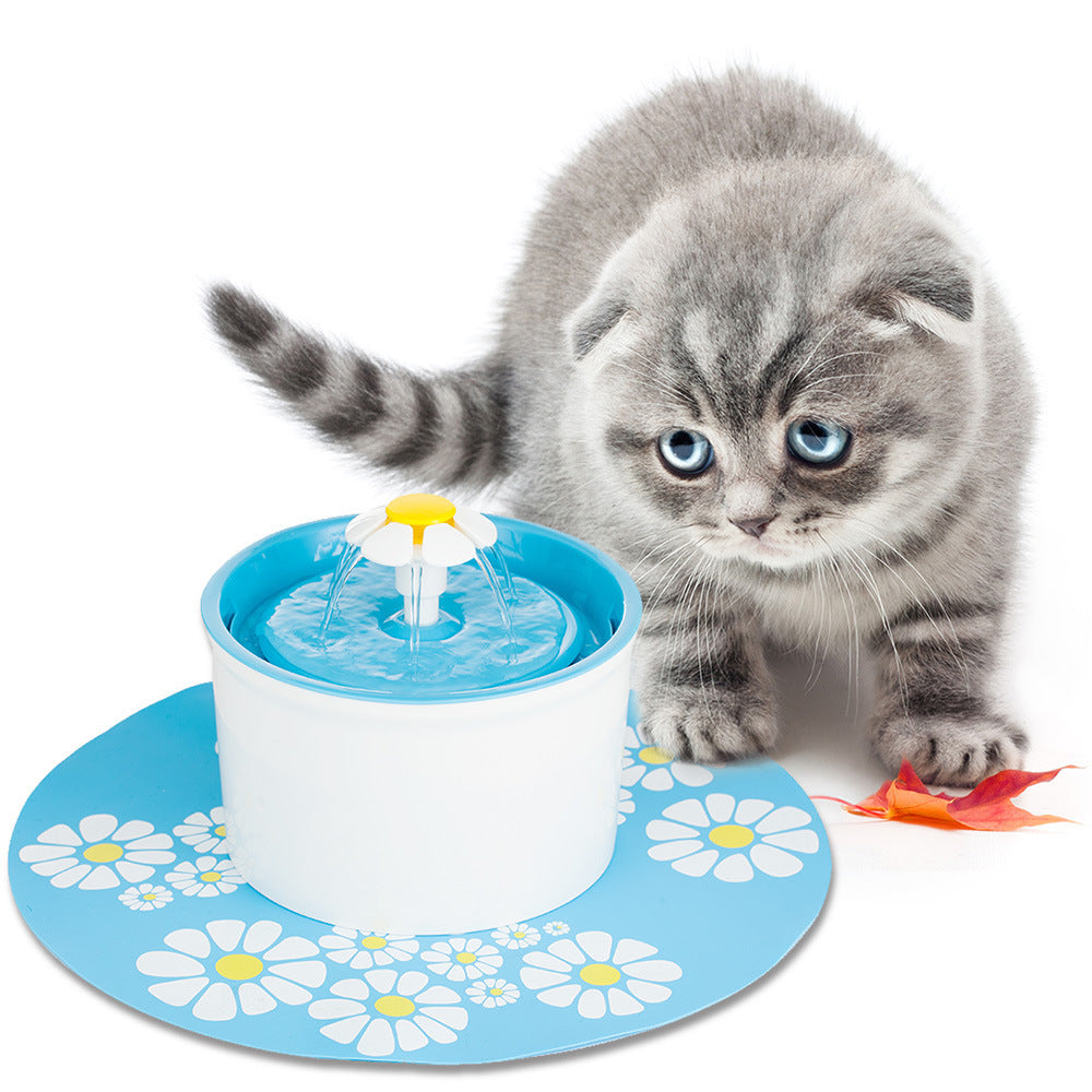 KFX-4654141 Blue Electric Water Feeder for Cats with Clean Water Filtration System