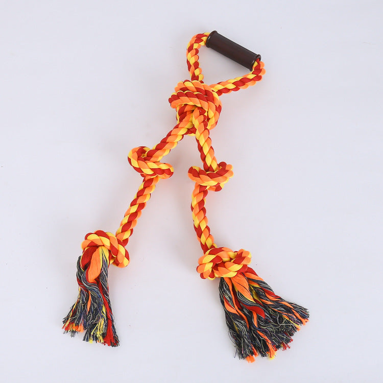 KFX-4655549 Durable Dog Rope Toy for Tug of War, Ideal for Aggressive Chewers and Dental Care, Perfect for Large and Medium Breeds