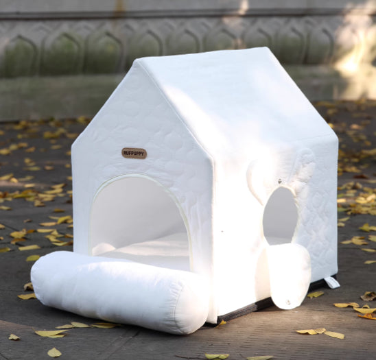 KFX-4657725 Universal Cartoon-Inspired Pet House for Cats and Small Dogs - Cozy Four Seasons Design, 55x38x48cm