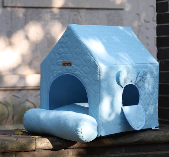 KFX-4657725 Universal Cartoon-Inspired Pet House for Cats and Small Dogs - Cozy Four Seasons Design, 55x38x48cm