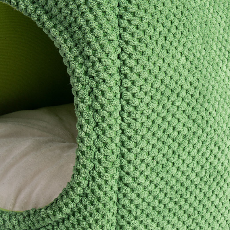 KFX-4661309 Cozy Cactus Cat Bed for Dogs and Cats - Enclosed Warm Nest for Deep Sleep