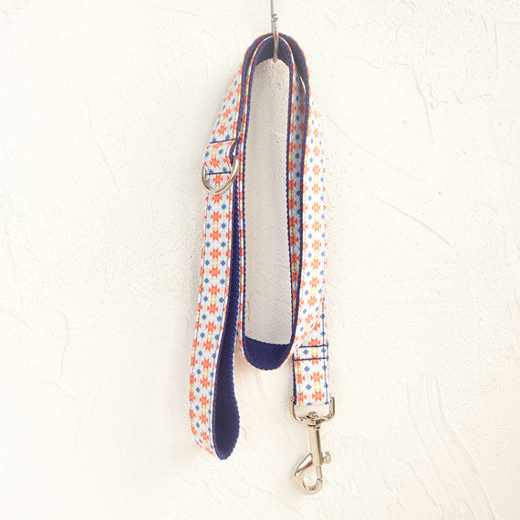 KFX-4663613 Durable Polyester Dog Collar and Leash Set for Your Pet's Comfort and Safety