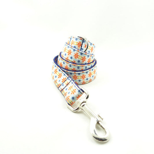 KFX-4663613 Durable Polyester Dog Collar and Leash Set for Your Pet's Comfort and Safety