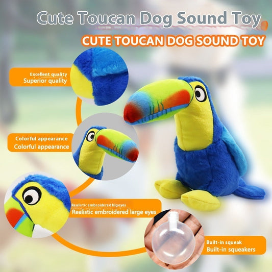 KFX-4664637 Big Billed Plush Bird Toy for Dogs - Fun, Interactive Chewing and Teasing Playtime
