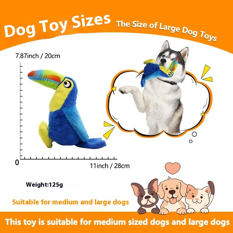 KFX-4664637 Big Billed Plush Bird Toy for Dogs - Fun, Interactive Chewing and Teasing Playtime