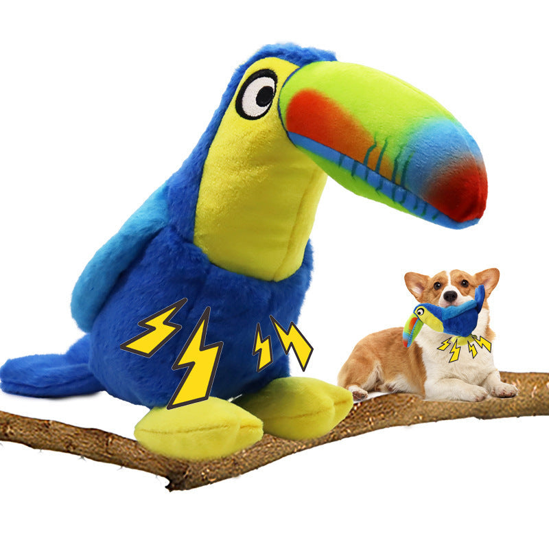 KFX-4664637 Big Billed Plush Bird Toy for Dogs - Fun, Interactive Chewing and Teasing Playtime