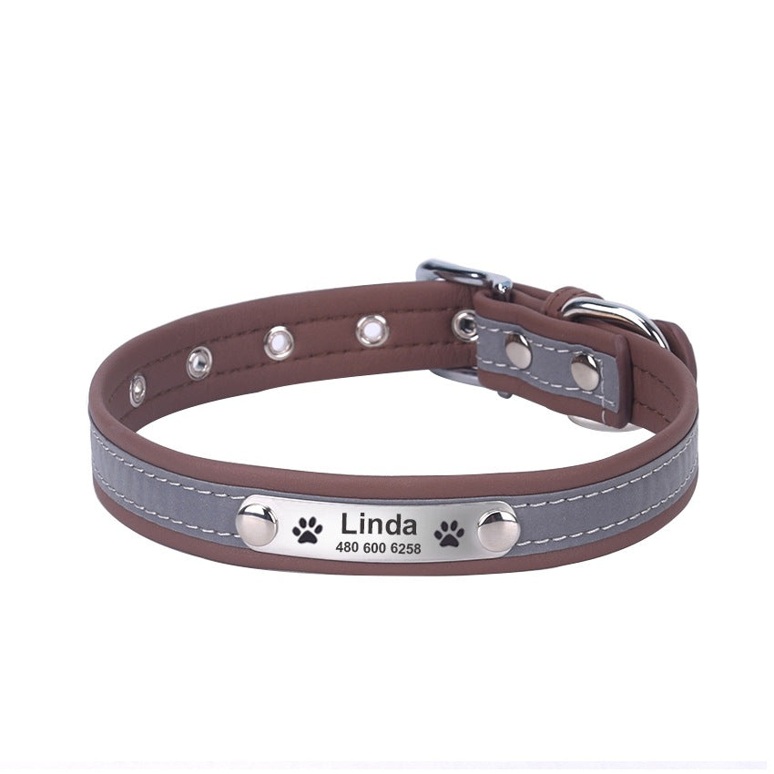 KFX-4665661 Reflective Microfiber Collars for Small and Medium Dogs and Cats - Multiple Colors Available
