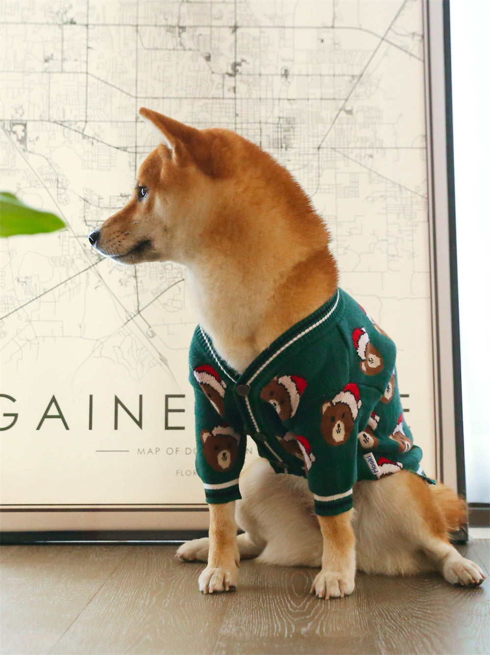 KFX-4667581 Festive Red Sweater for Dogs - Christmas and New Year Design, Knitted Animal Pattern, Multiple Sizes Available