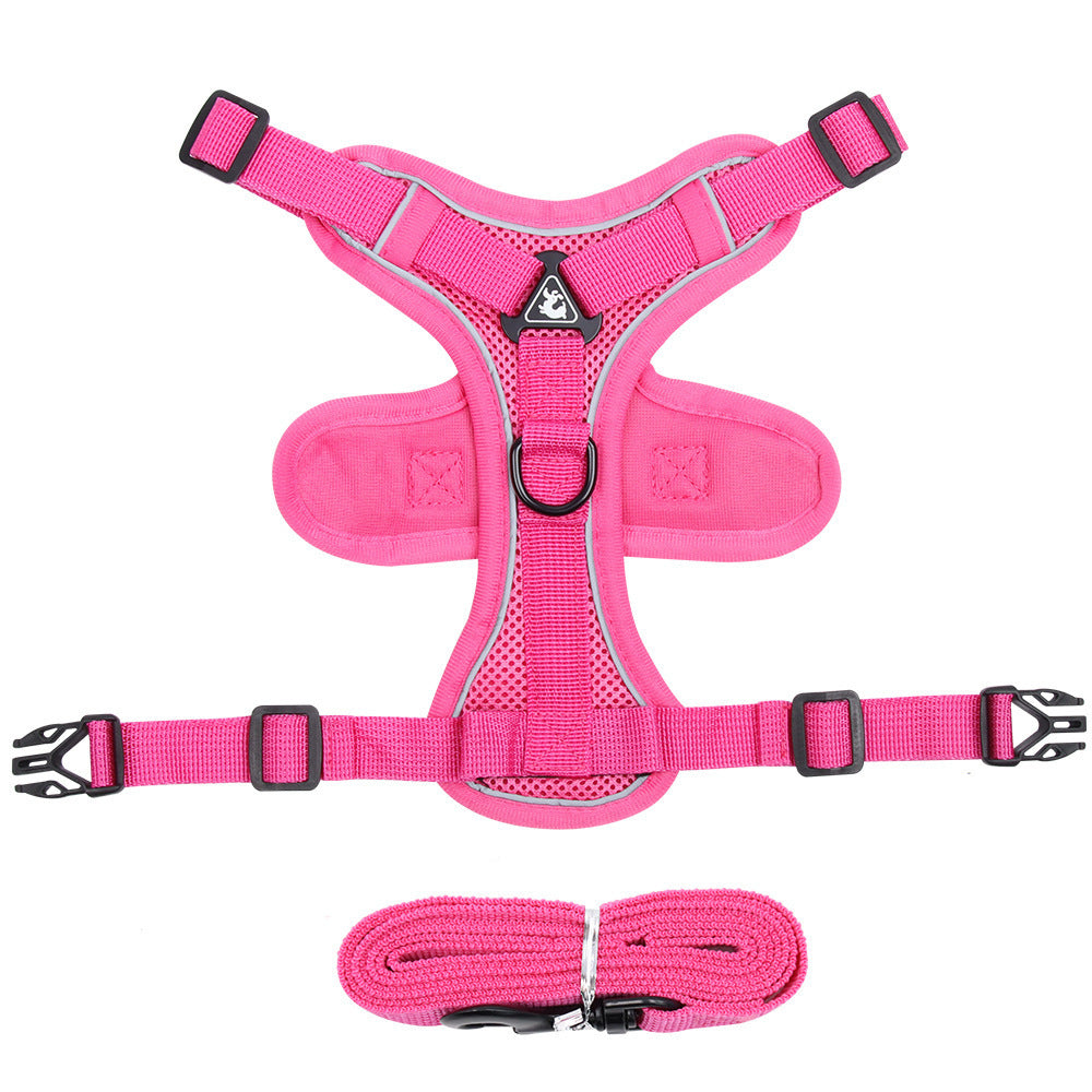 KFX-4668861 Breathable Mesh Pet Vest with Anti-Lost Collar for Dogs and Cats - Various Colors Available