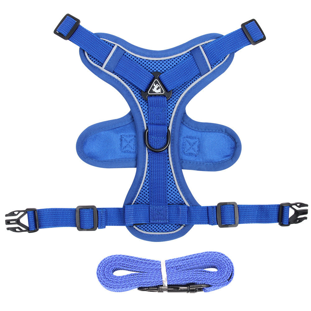 KFX-4668861 Breathable Mesh Pet Vest with Anti-Lost Collar for Dogs and Cats - Various Colors Available