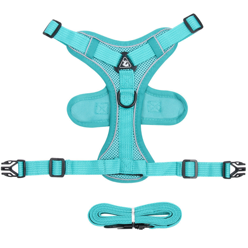 KFX-4668861 Breathable Mesh Pet Vest with Anti-Lost Collar for Dogs and Cats - Various Colors Available