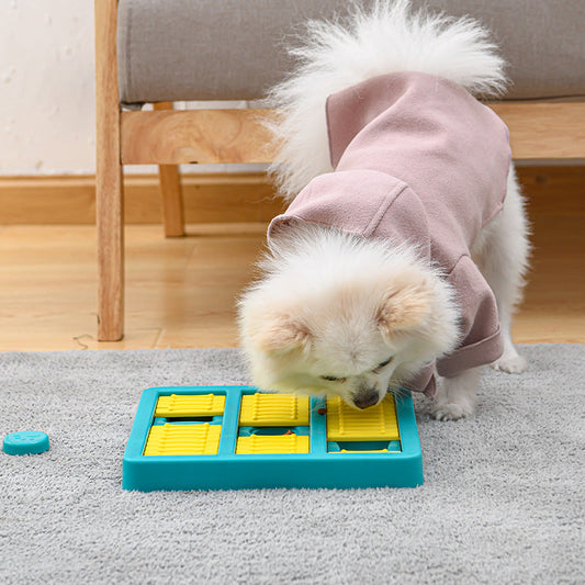 KFX-4670397 Rotating Interactive Educational Dog Toy for Slow Feeding and Playtime