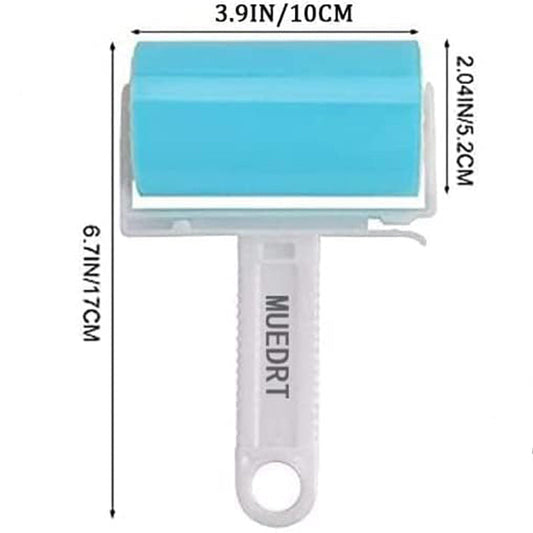 KFX-4672829 Washable Lint Roller Reusable Sticky Pet Hair Remover Cleaner with Cover for Clothes and Furniture
