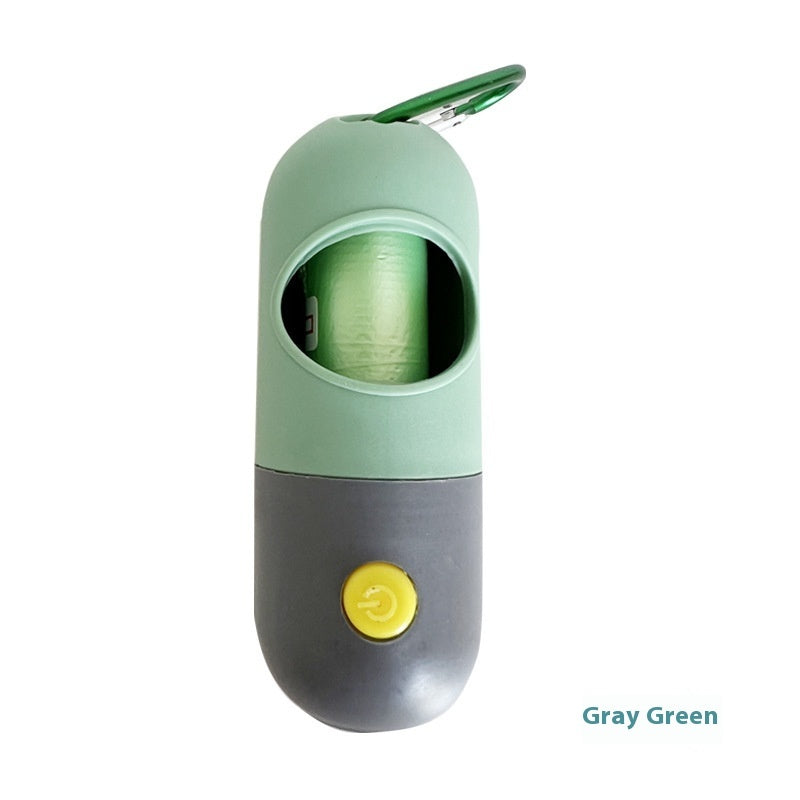 KFX-4673213 Pet Waste Bag Dispenser with Illuminated Design for Easy Cleanup - Portable and Leak-Proof