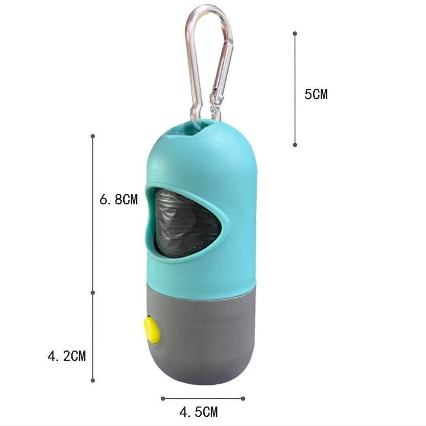 KFX-4673213 Pet Waste Bag Dispenser with Illuminated Design for Easy Cleanup - Portable and Leak-Proof
