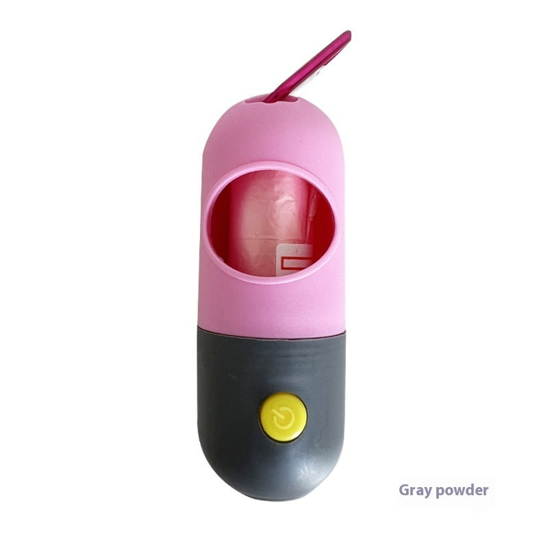 KFX-4673213 Pet Waste Bag Dispenser with Illuminated Design for Easy Cleanup - Portable and Leak-Proof