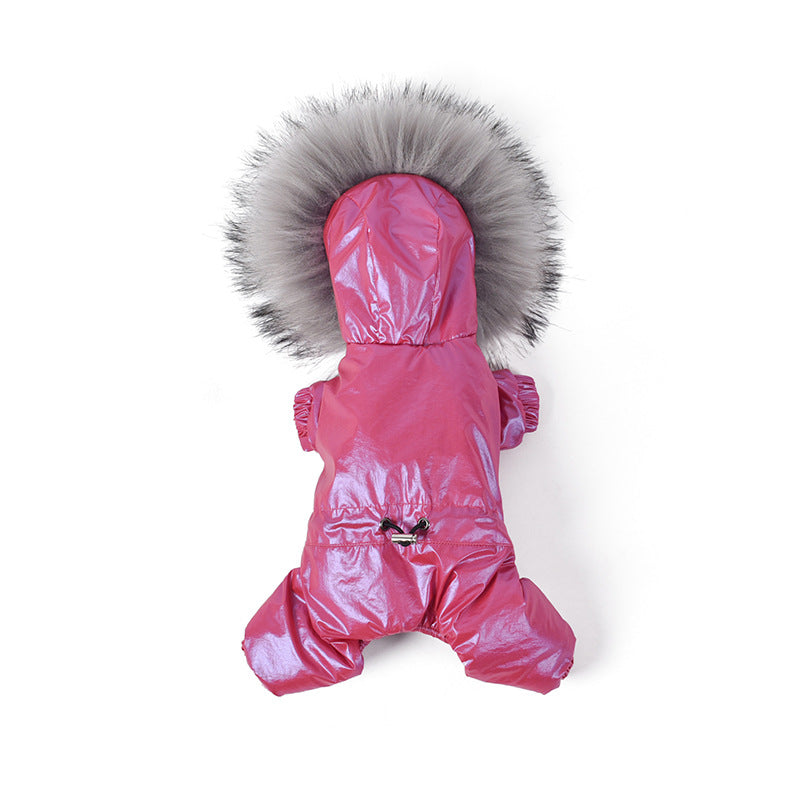KFX-4673725 Winter Pet Down Padded Coat for Dogs - Windproof and Warm Cotton Jacket