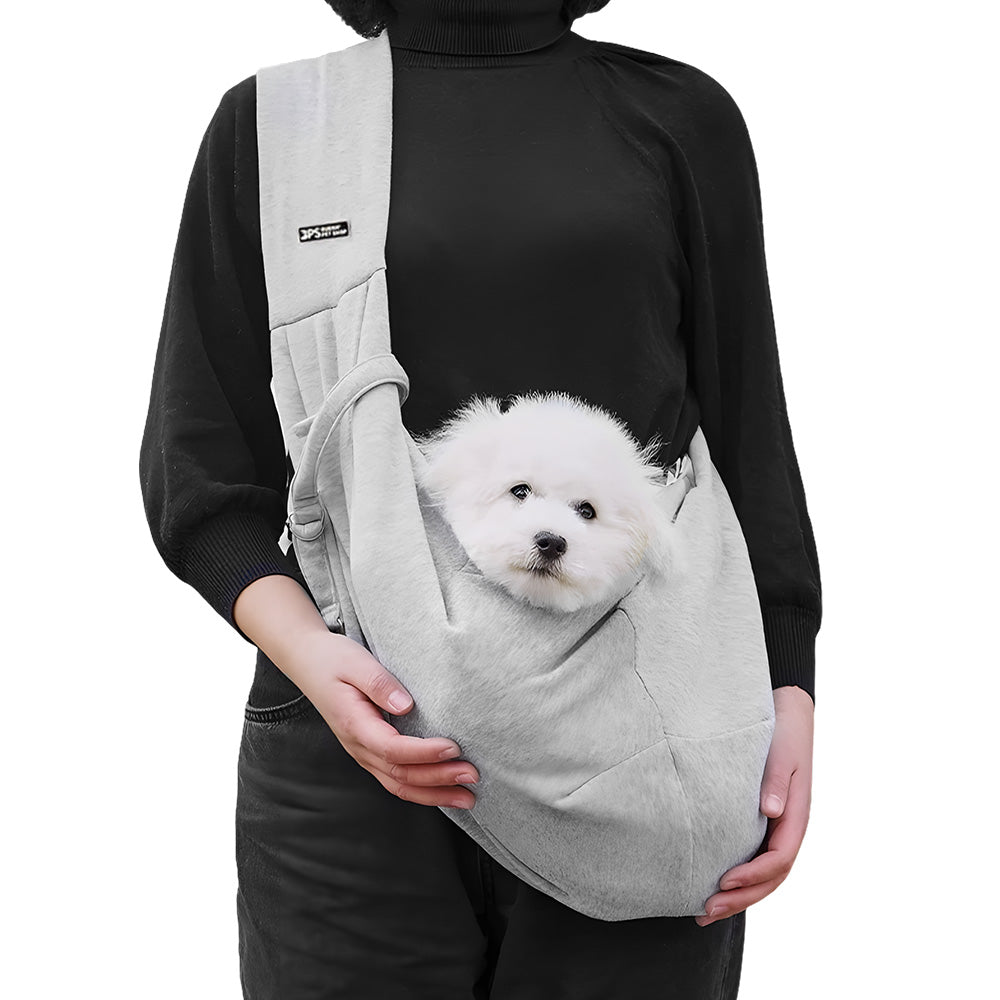 KFX-4677565 Cotton Pet Sling Carrier Bag for Small Dogs and Cats - Comfortable and Portable Travel Shoulder Bag
