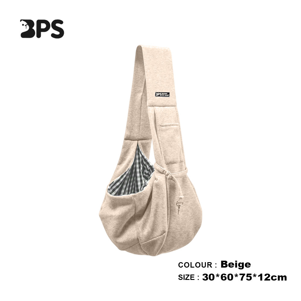 KFX-4677565 Cotton Pet Sling Carrier Bag for Small Dogs and Cats - Comfortable and Portable Travel Shoulder Bag