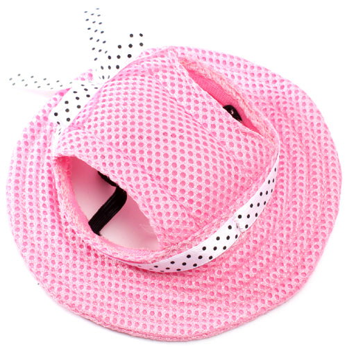 KFX-4677693 Breathable Sun Hat for Dogs - Lightweight Teddy Baseball Cap in Various Colors