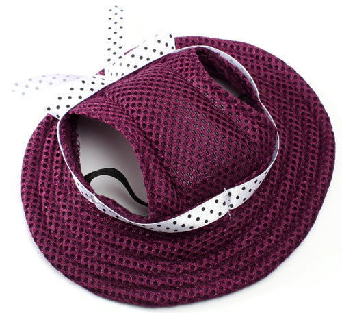 KFX-4677693 Breathable Sun Hat for Dogs - Lightweight Teddy Baseball Cap in Various Colors