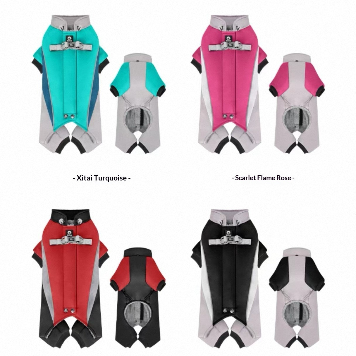 KFX-4679869 Fleece-Lined Waterproof Dog Coat with Traction for All Seasons