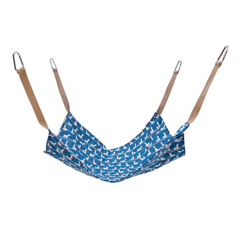 KFX-4682685 Breathable Cotton Linen Cat Hammock Bed with Hanging Hook - Soft and Wear-Resistant, Multicolor