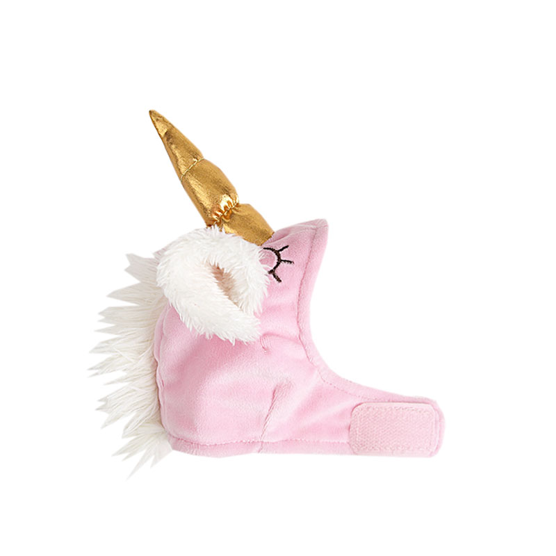KFX-4685245 Purple Silver Horn and Pink Gold Horn Pet Hat for Halloween, Medium Size, Adjustable, Fun Dress Cap