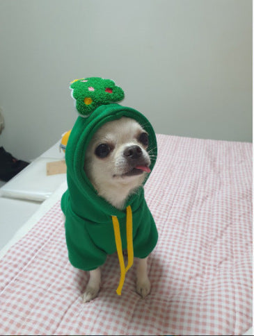KFX-4686141 Festive Pet Sweater for Christmas - Red or Green, Sizes XS to XXL