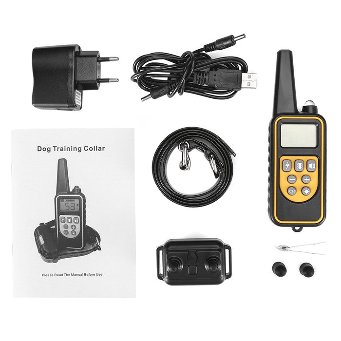 KFX-4686525 800m Waterproof Electric Dog Training Collar with Adjustable Stimulation Levels