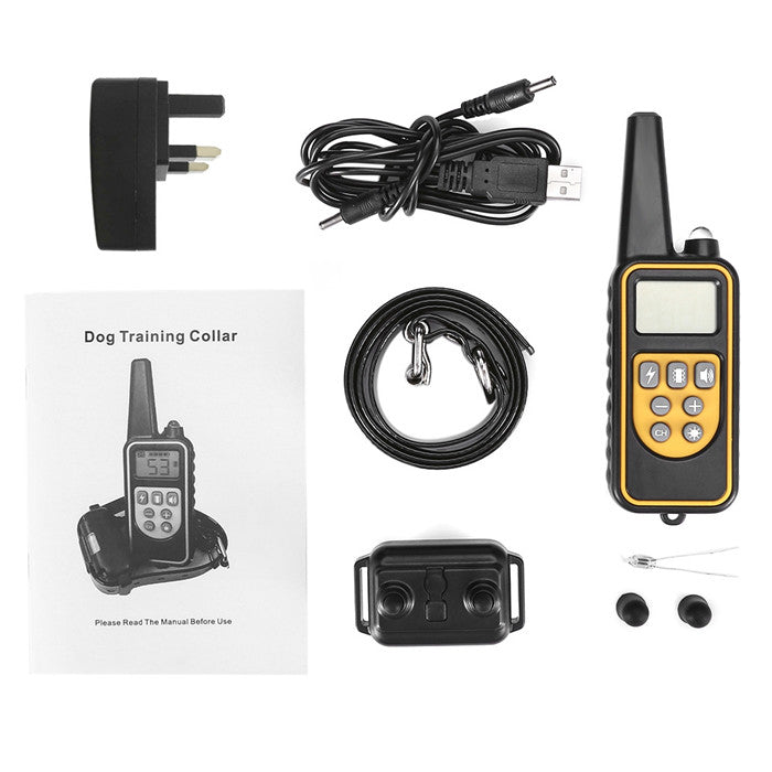 KFX-4686525 800m Waterproof Electric Dog Training Collar with Adjustable Stimulation Levels