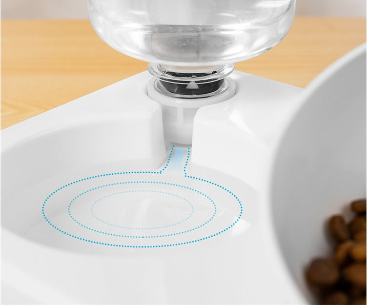 KFX-4686909 Innovative 15° Adjustable Dual-Bowl Dog Feeder with Eco-Friendly Design for Comfortable Eating Posture
