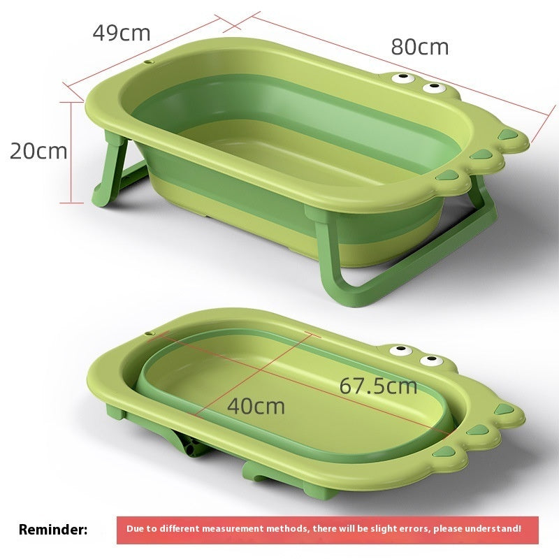KFX-4688701 Foldable Large Plastic Bathtub in Bright Green, Chrysanthemum Yellow, Cherry Blossom Powder